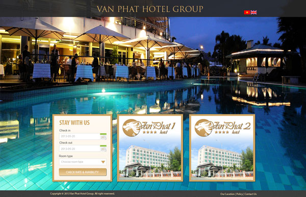 Thiết kế website đặt phòng khách sạn chuyên nghiệp